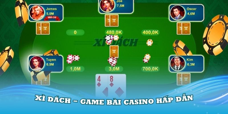 Xì dách cũng thuộc top 10 game bài casino hấp dẫn nhất